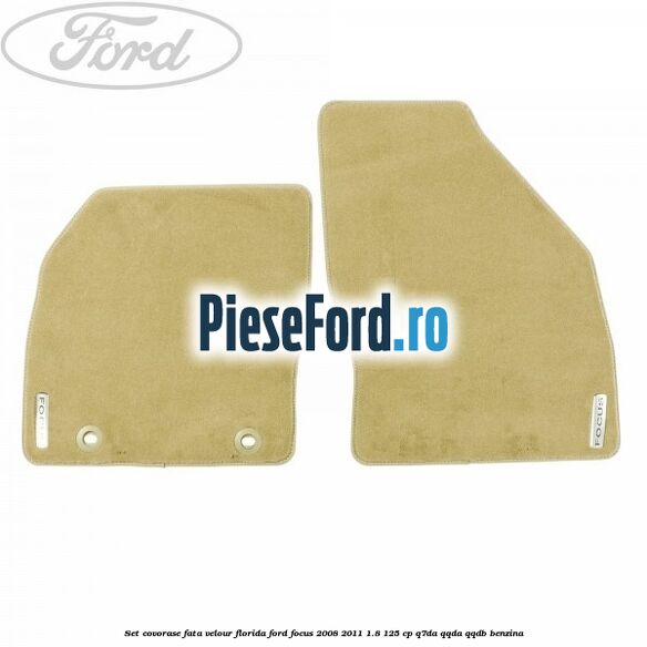 Set covorase fata velour Florida Ford Focus 2008-2011 1.8 125 cp Set covorase fata velour Florida Ford Focus 2008-2011 1.8 125 cp Q7DA, QQDA, QQDB benzina