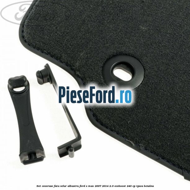 Set covorase fata, velur albastru Ford S-Max 2007-2014 2.0 EcoBoost 240 cp TPWA benzina