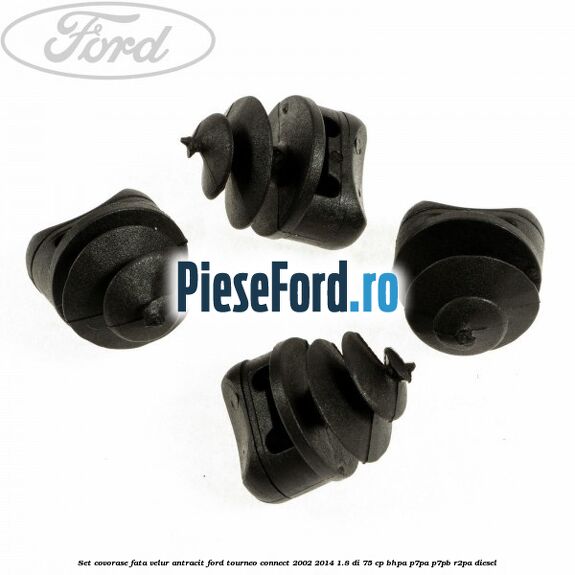 Set covorase fata, velur antracit Ford Tourneo Connect 2002-2014 1.8 Di 75 cp BHPA, P7PA, P7PB, R2PA diesel
