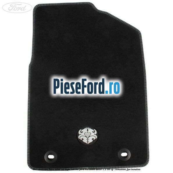 Set covorase fata, velur, cu logo Tattoo Ford Ka 2009-2016 1.2 69 cp 169A4000, FP4 benzina