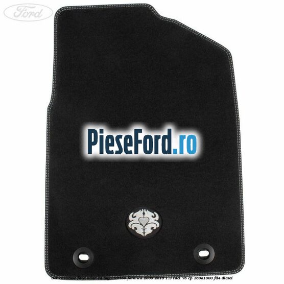 Set covorase fata, velur, cu logo Tattoo Ford Ka 2009-2016 1.3 TDCi 75 cp 169A1000, FD4 diesel