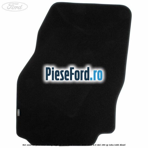 Set covorase fata velur ebony dupa 08/2012 Ford Mondeo 2008-2014 2.0 TDCi 163 cp TXBA, TXBB diesel