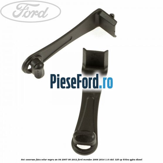 Set covorase fata velur negru an 04/2007-08/2012 Ford Mondeo 2008-2014 1.8 TDCi 125 cp KHBA, QYBA diesel
