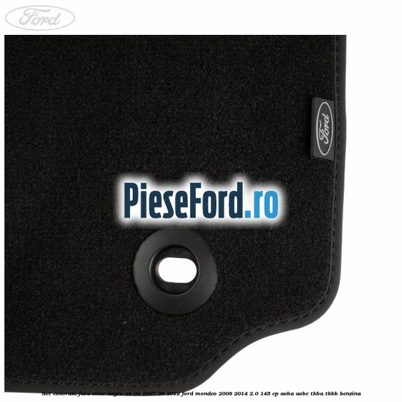 Set covorase fata velur negru an 04/2007-08/2012 Ford Mondeo 2008-2014 2.0 145 cp AOBA, AOBC, TBBA, TBBB benzina