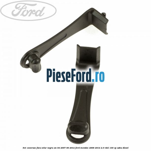Set covorase fata velur negru an 04/2007-08/2012 Ford Mondeo 2008-2014 2.0 TDCi 130 cp AZBA diesel