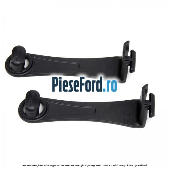 Set covorase fata velur negru an 06/2006-08/2012 Ford Galaxy 2007-2014 2.0 TDCi 115 cp KLWA, TYWA diesel