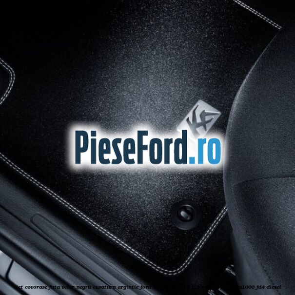 Set covorase fata, velur negru cusatura argintie Ford Ka 2009-2016 1.3 TDCi 75 cp 169A1000, FD4 diesel
