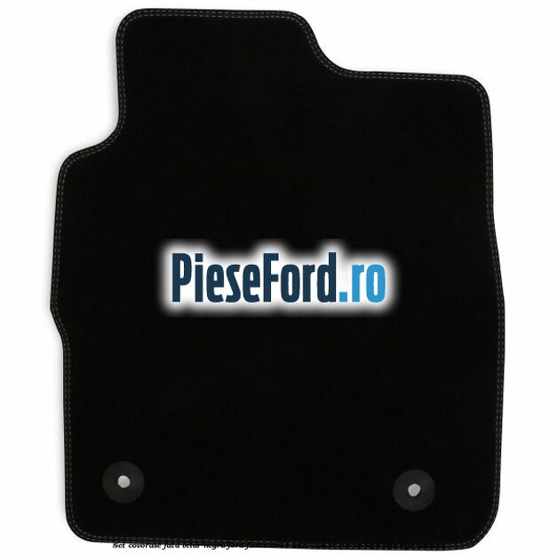Set covorase fata velur negru Ford Fiesta 2013-2017 1.6 Ti 105 cp IQJA, IQJC, IQJE benzina