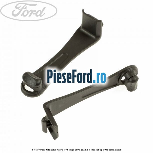 Set covorase fata, velur negru Ford Kuga 2008-2012 2.0 TDCi 136 cp G6DG, UKDA diesel