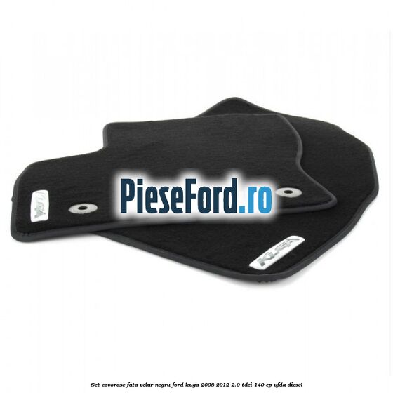 Set covorase fata velur negru Ford Kuga 2008-2012 2.0 TDCI 140 cp UFDA diesel