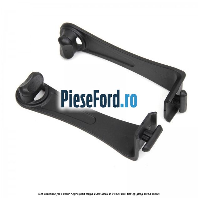 Set covorase fata, velur negru Ford Kuga 2008-2012 2.0 TDCi 4x4 136 cp G6DG, UKDA diesel