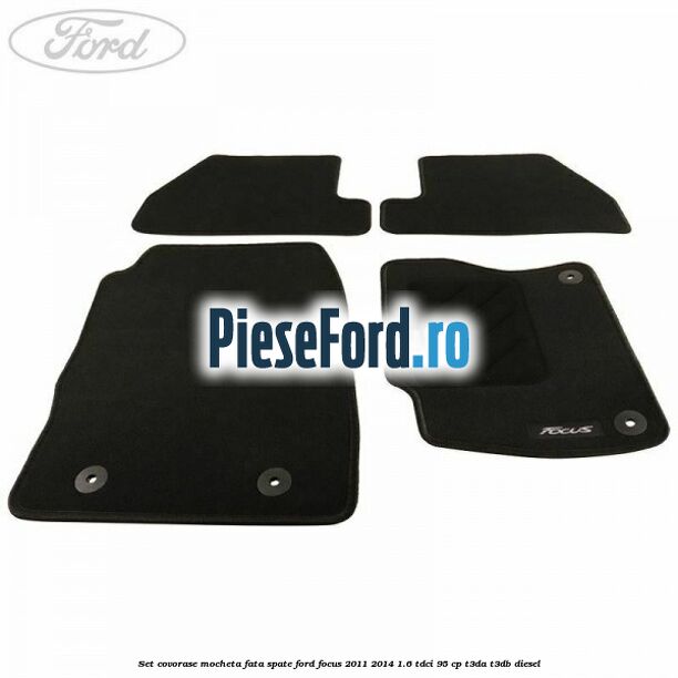 Set covorase, mocheta fata spate Ford Focus 2011-2014 1.6 TDCi 95 cp T3DA, T3DB diesel
