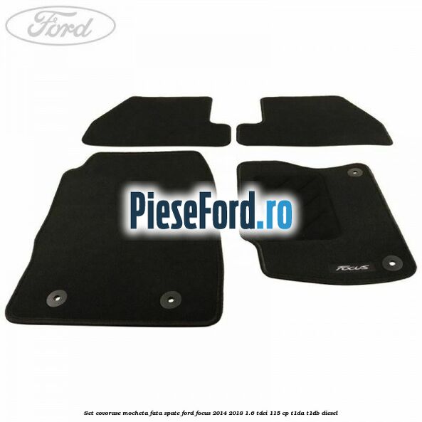 Set covorase, mocheta fata spate Ford Focus 2014-2018 1.6 TDCi 115 cp T1DA, T1DB diesel