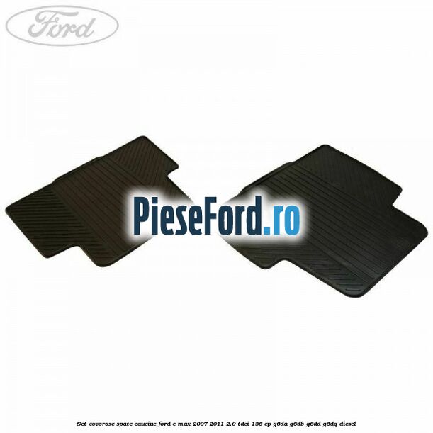 Set covorase spate, cauciuc Ford C-Max 2007-2011 2.0 TDCi 136 cp G6DA, G6DB, G6DD, G6DG diesel