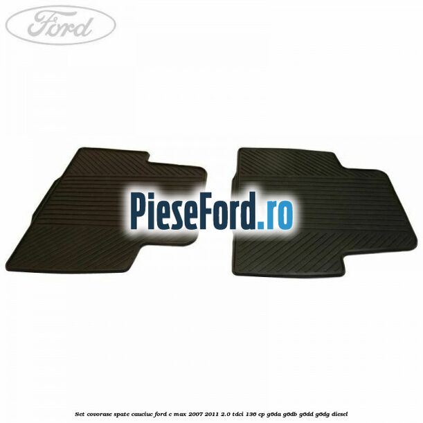 Set covorase spate, cauciuc Ford C-Max 2007-2011 2.0 TDCi 136 cp G6DA, G6DB, G6DD, G6DG diesel