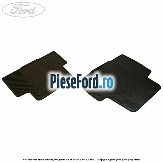 Set covorase spate, cauciuc Ford Focus C-Max 2003-2007 1.6 TDCi 109 cp