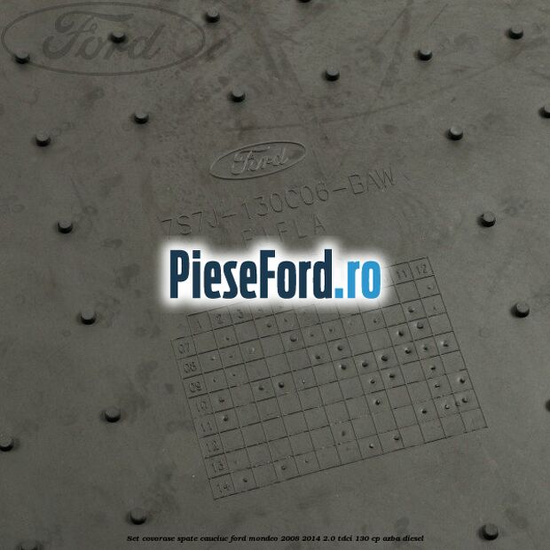 Set covorase spate cauciuc Ford Mondeo 2008-2014 2.0 TDCi 130 cp Set covorase spate cauciuc Ford Mondeo 2008-2014 2.0 TDCi 130 cp AZBA diesel