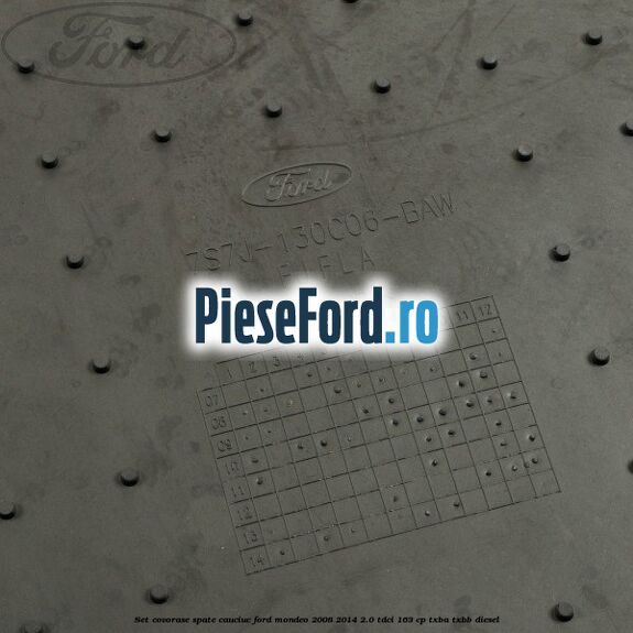 Set covorase spate cauciuc Ford Mondeo 2008-2014 2.0 TDCi 163 cp Set covorase spate cauciuc Ford Mondeo 2008-2014 2.0 TDCi 163 cp TXBA, TXBB diesel