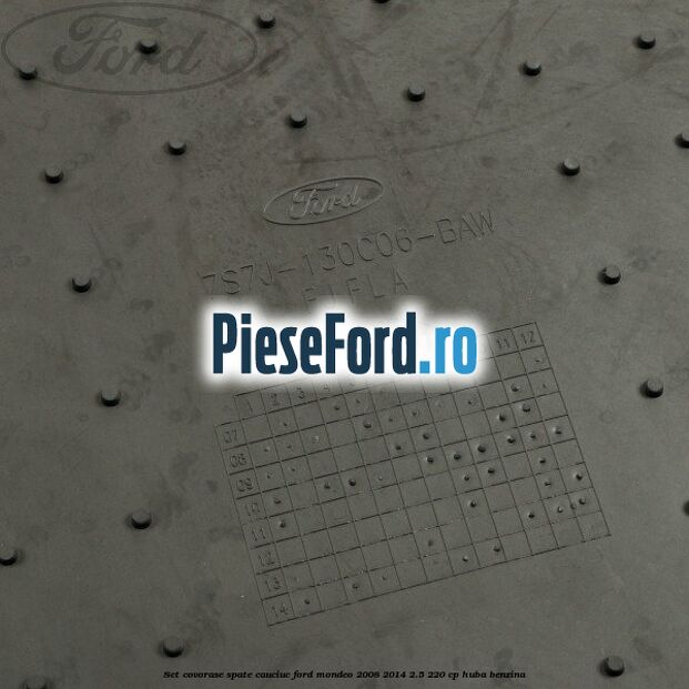 Set covorase spate cauciuc Ford Mondeo 2008-2014 2.5 220 cp HUBA benzina