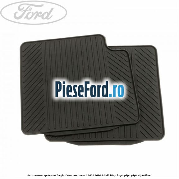 Set covorase spate, cauciuc Ford Tourneo Connect 2002-2014 1.8 Di 75 cp BHPA, P7PA, P7PB, R2PA diesel
