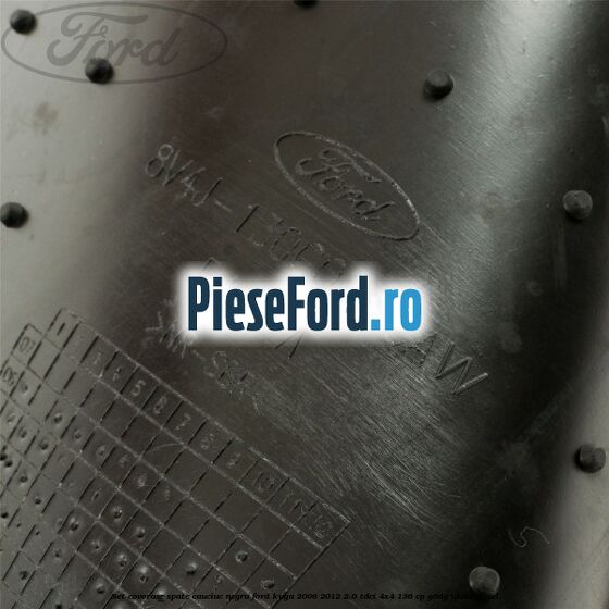 Set covorase spate, cauciuc negru Ford Kuga 2008-2012 2.0 TDCi 4x4 136 cp G6DG, UKDA diesel