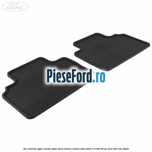 Set covorase spate, cauciuc spate Ford Tourneo Courier 2014-2018 1.6 TDCi 95 cp T3CA, T3CB, T3CC diesel