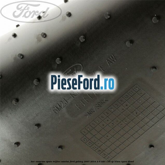 Set covorase spate mijloc, cauciuc Ford Galaxy 2007-2014 2.0 TDCi 115 cp KLWA, TYWA diesel