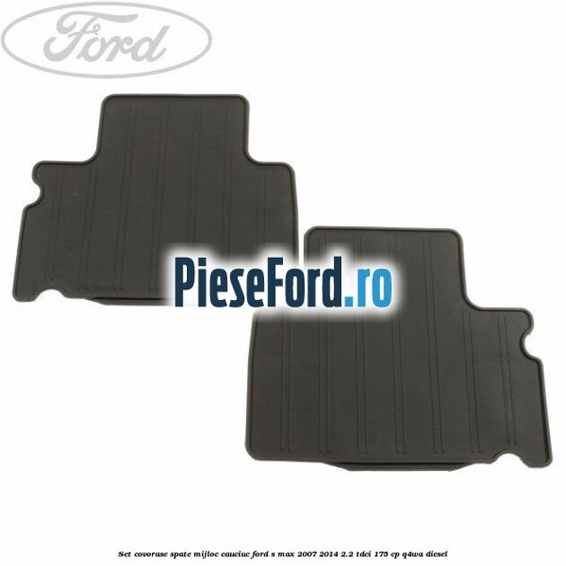 Set covorase spate mijloc, cauciuc Ford S-Max 2007-2014 2.2 TDCi 175 cp Q4WA diesel