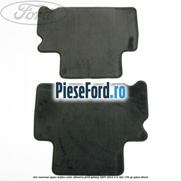 Set covorase spate mijloc, velur albastru Ford Galaxy 2007-2014 2.2 TDCi 175 cp Q4WA diesel