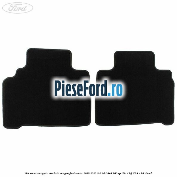 Set covorase spate, mocheta neagra Ford S-Max 2015-2023 2.0 TDCi 4x4 150 cp T7CI, T7CJ, T7CK, T7CL diesel