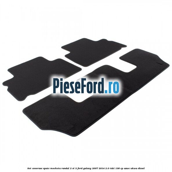 Set covorase spate mocheta randul 2 si 3 Ford Galaxy 2007-2014 2.0 TDCi 136 cp AZWC, UKWA diesel