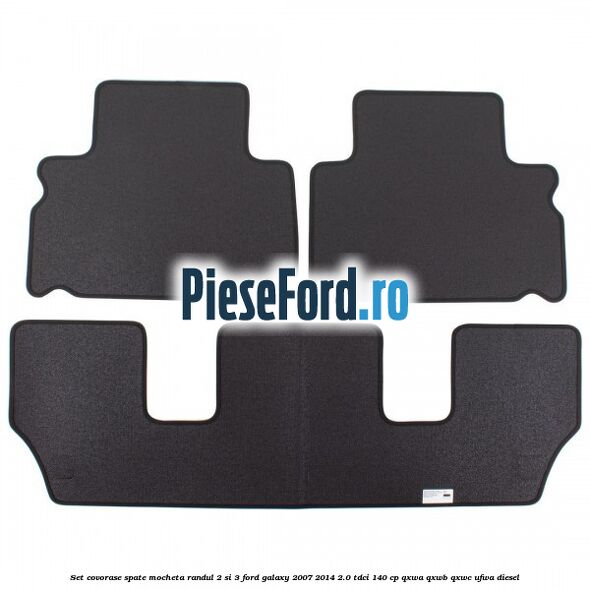 Set covorase spate mocheta randul 2 si 3 Ford Galaxy 2007-2014 2.0 TDCi 140 cp QXWA, QXWB, QXWC, UFWA diesel