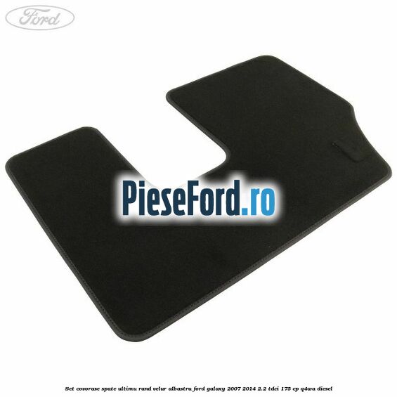 Set covorase spate ultimu rand, velur albastru Ford Galaxy 2007-2014 2.2 TDCi 175 cp Q4WA diesel