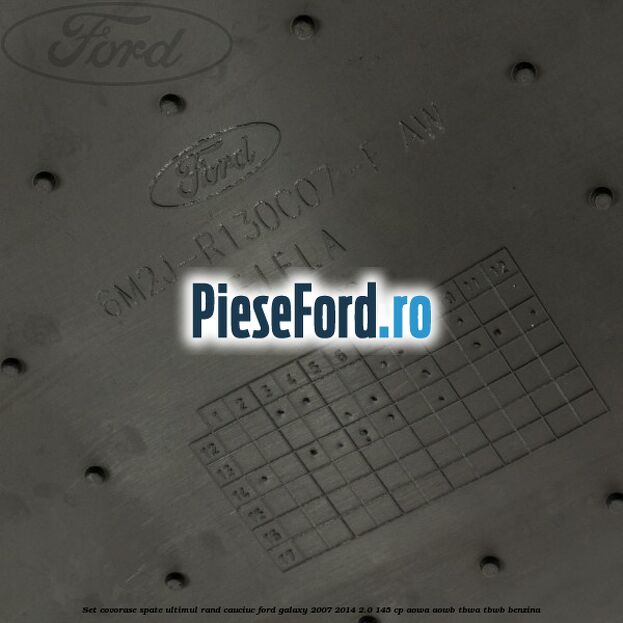 Set covorase spate ultimul rand, cauciuc Ford Galaxy 2007-2014 2.0 145 cp AOWA, AOWB, TBWA, TBWB benzina