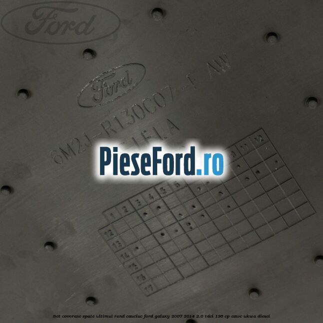 Set covorase spate ultimul rand, cauciuc Ford Galaxy 2007-2014 2.0 TDCi 136 cp AZWC, UKWA diesel