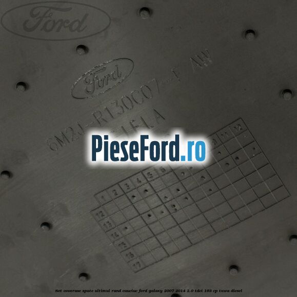 Set covorase spate ultimul rand, cauciuc Ford Galaxy 2007-2014 2.0 TDCi 163 cp TXWA diesel