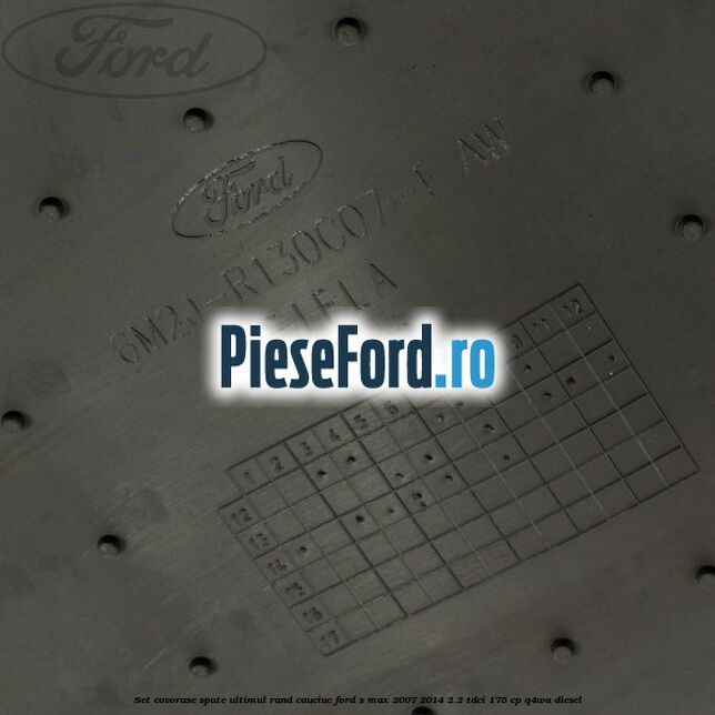 Set covorase spate ultimul rand, cauciuc Ford S-Max 2007-2014 2.2 TDCi 175 cp Q4WA diesel