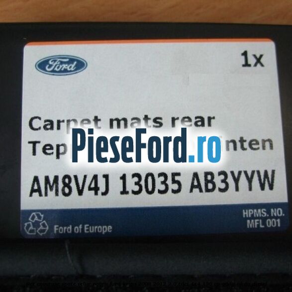 Set covorase spate, velur negru Ford Kuga 2008-2012 2.0 TDCi 4x4 136 cp G6DG, UKDA diesel