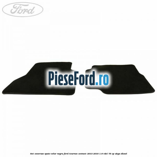 Set covorase spate, velur negru Ford Tourneo Connect 2013-2018 1.6 TDCi 75 cp UBGA diesel