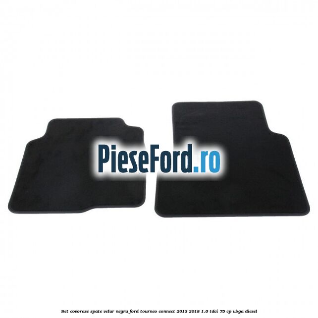 Set covorase spate, velur negru Ford Tourneo Connect 2013-2018 1.6 TDCi 75 cp UBGA diesel