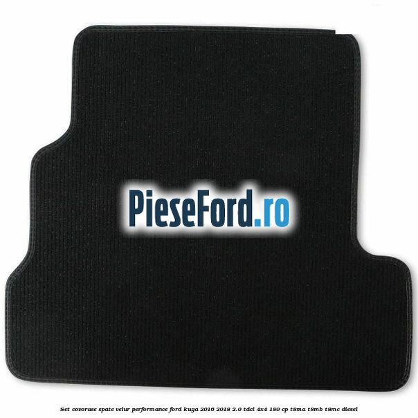 Set covorase spate velur, Performance Ford Kuga 2016-2018 2.0 TDCi 4x4 180 cp T8MA, T8MB, T8MC diesel
