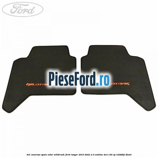 Set covorase spate, velur Wildtruck Ford Ranger 2019-2022 2.0 EcoBlue 4x4 130 cp