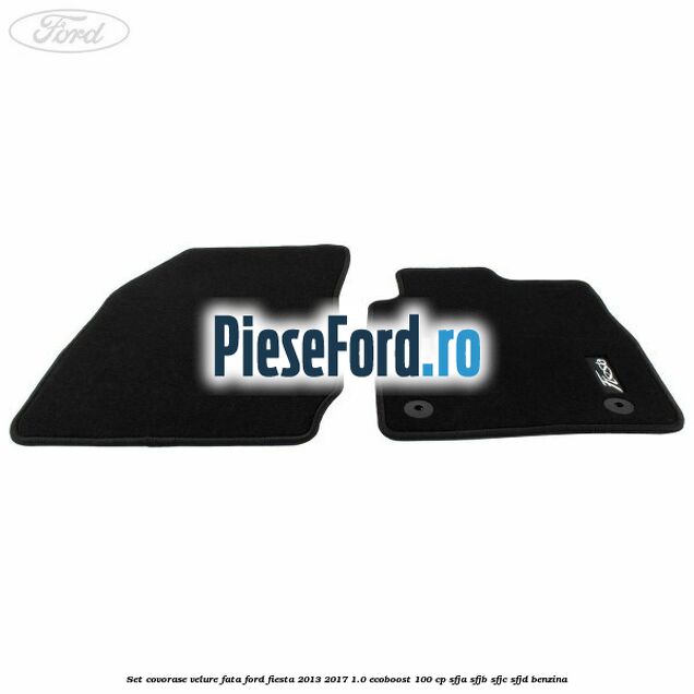 Set covorase velure fata Ford Fiesta 2013-2017 1.0 EcoBoost 100 cp SFJA, SFJB, SFJC, SFJD benzina