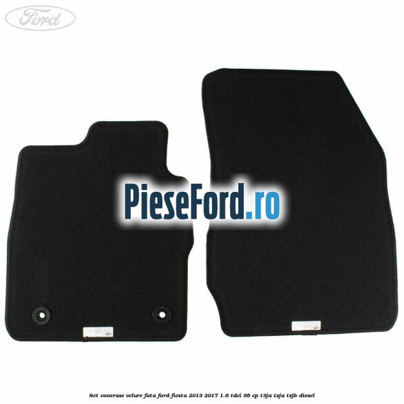 Set covorase velure fata Ford Fiesta 2013-2017 1.6 TDCi 95 cp T3JA, TZJA, TZJB diesel