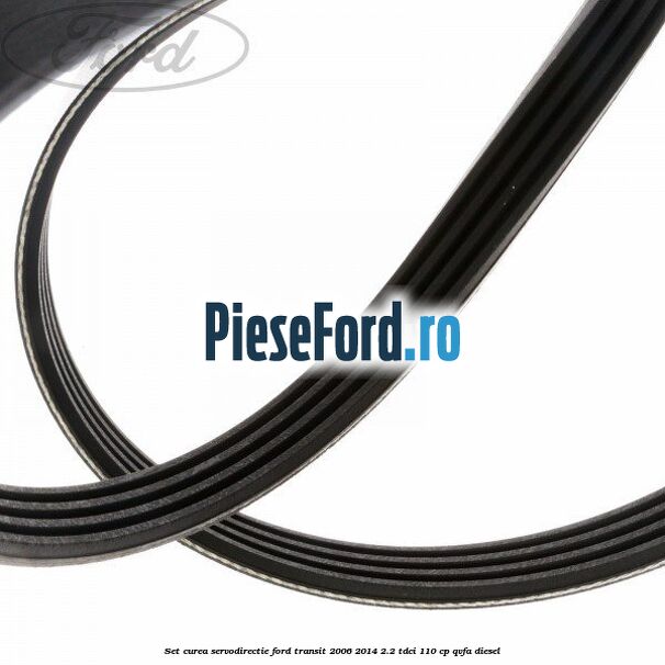 Set curea servodirectie Ford Transit 2006-2014 2.2 TDCi 110 cp QVFA diesel