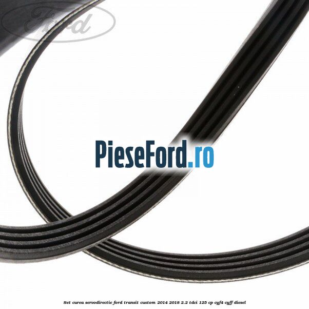 Set curea servodirectie Ford Transit Custom 2014-2018 2.2 TDCi 125 cp CYF4, CYFF diesel