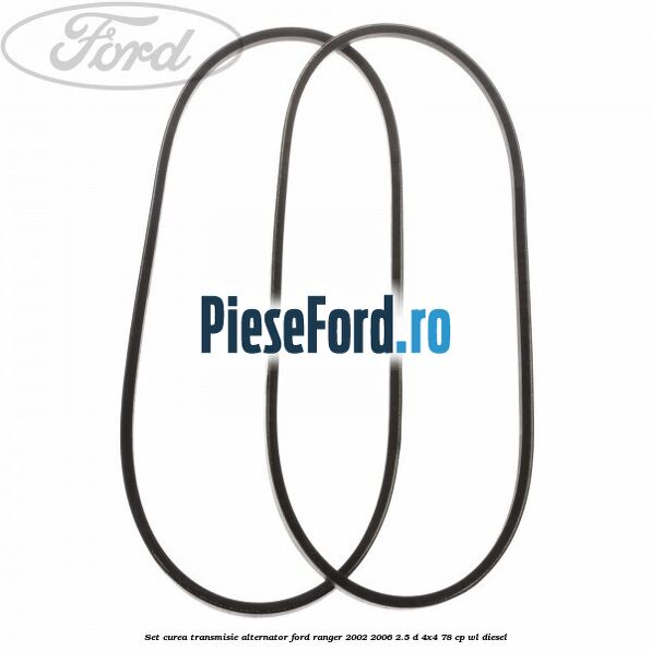 Set curea transmisie alternator Ford Ranger 2002-2006 2.5 D 4x4 78 cp WL diesel