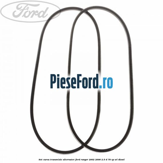 Set curea transmisie alternator Ford Ranger 2002-2006 2.5 D 78 cp WL diesel