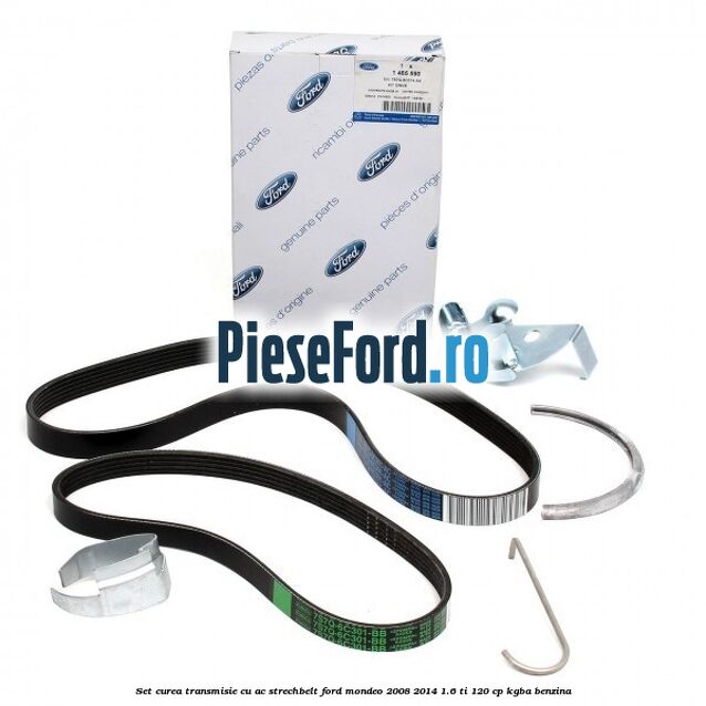 Set curea transmisie cu AC strechbelt Ford Mondeo 2008-2014 1.6 Ti 120 cp Set curea transmisie cu AC strechbelt Ford Mondeo 2008-2014 1.6 Ti 120 cp KGBA benzina