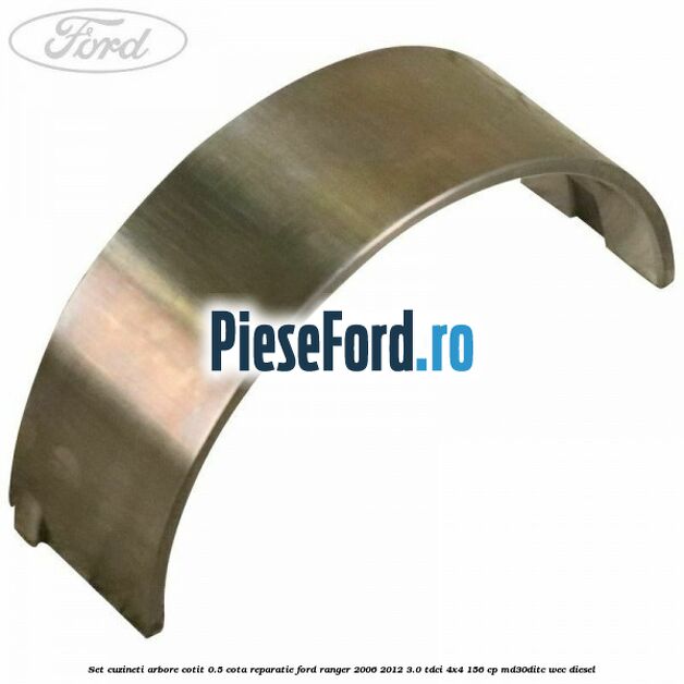 Set cuzineti arbore cotit 0.5 cota reparatie Ford Ranger 2006-2012 3.0 TDCi 4x4 156 cp MD30DITC, WEC diesel